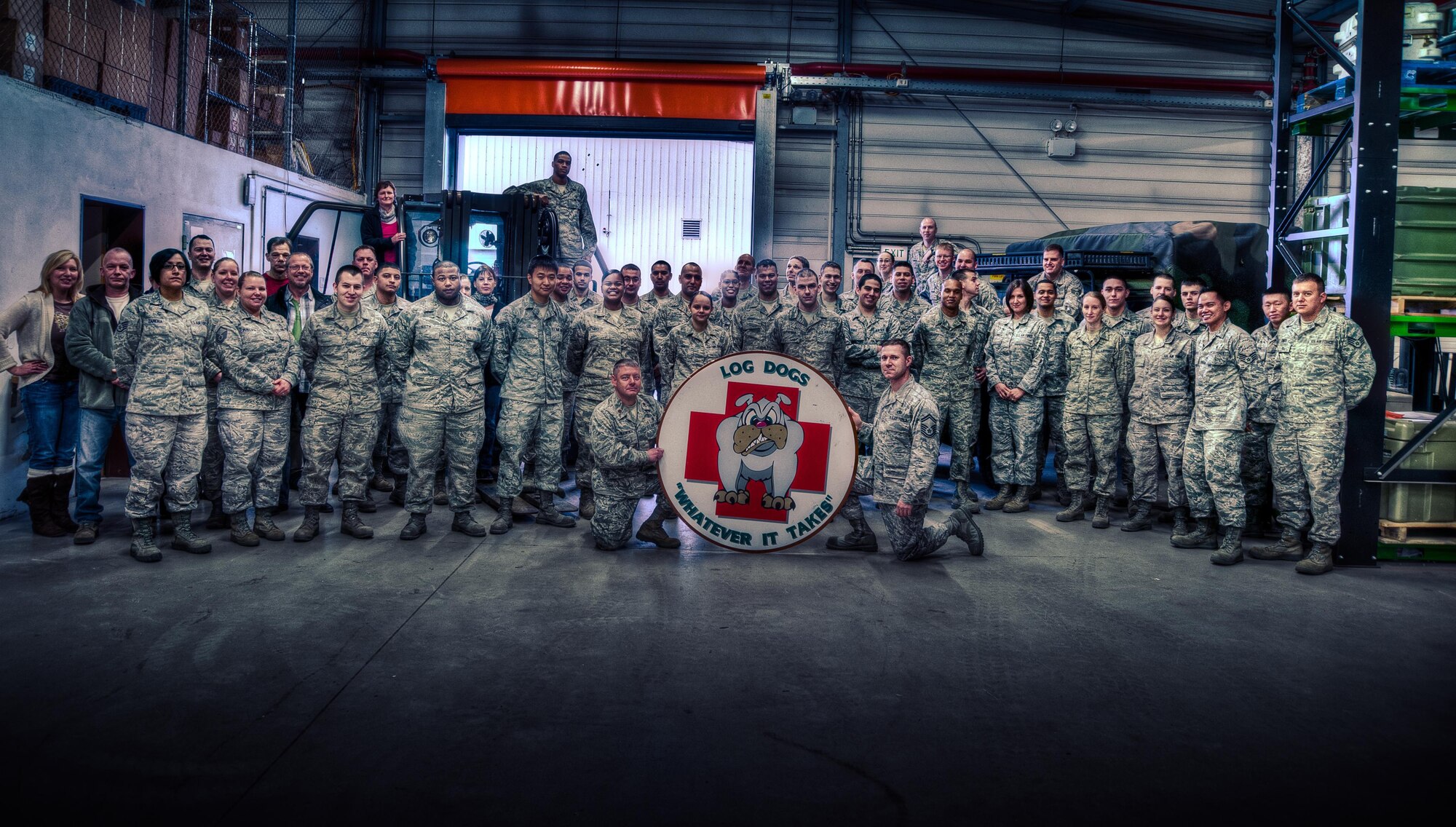 The 86th Medical Logistics Flight poses for a photo. (Courtesy photo)