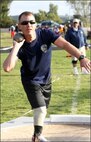Captain Disbro Shot Putting