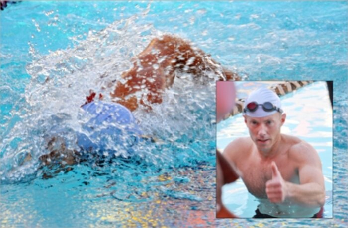 Captain Disbro Swimming
