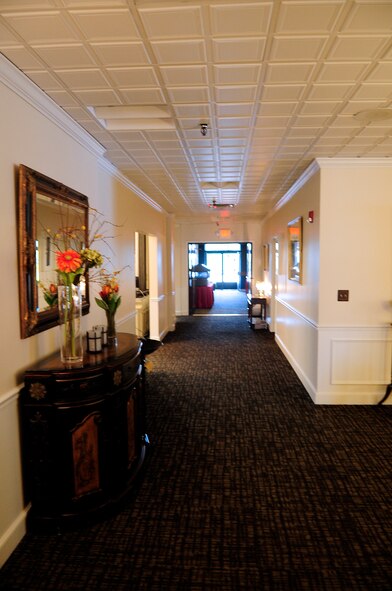 Every room of the Carolina Skies Club has new ceiling tiles installed at Shaw Air Force Base, S.C., Feb. 16, 2011. The Club renovations gave the whole establishment a new look. (U.S. Air Force photo by Airman 1st Class Hunter Brady/Released)