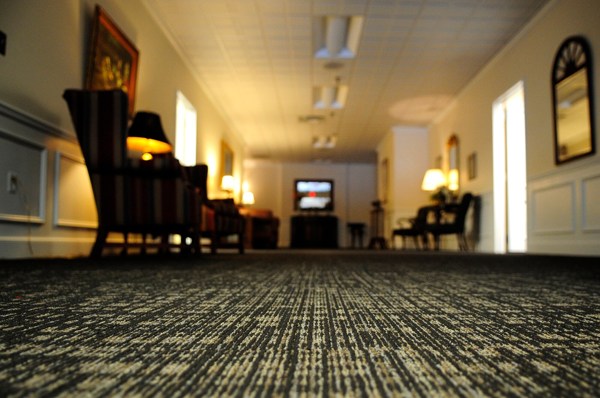 All of Carolina Skies Club received new carpet at Shaw Air Force Base, S.C., Feb. 16, 2011. The Club renovations gave the whole establishment a new look. (U.S. Air Force photo by Airman 1st Class Hunter Brady/Released)