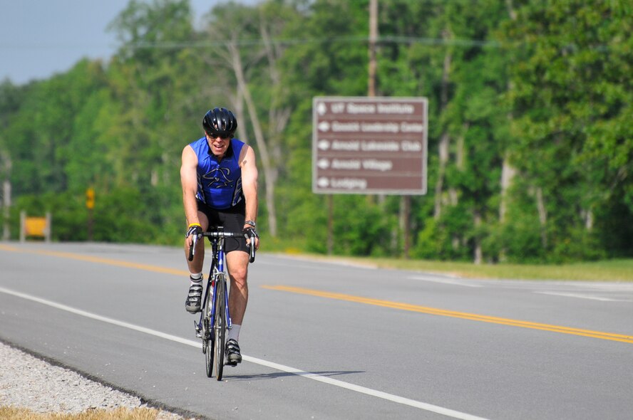 AEDC’s Space and Missiles Complex deputy director Jere Matty is an avid biker and runner, among other things. Matty, who’s retiring after 30 years at AEDC, plans to remain active. (File photo by Rick Goodfriend)
