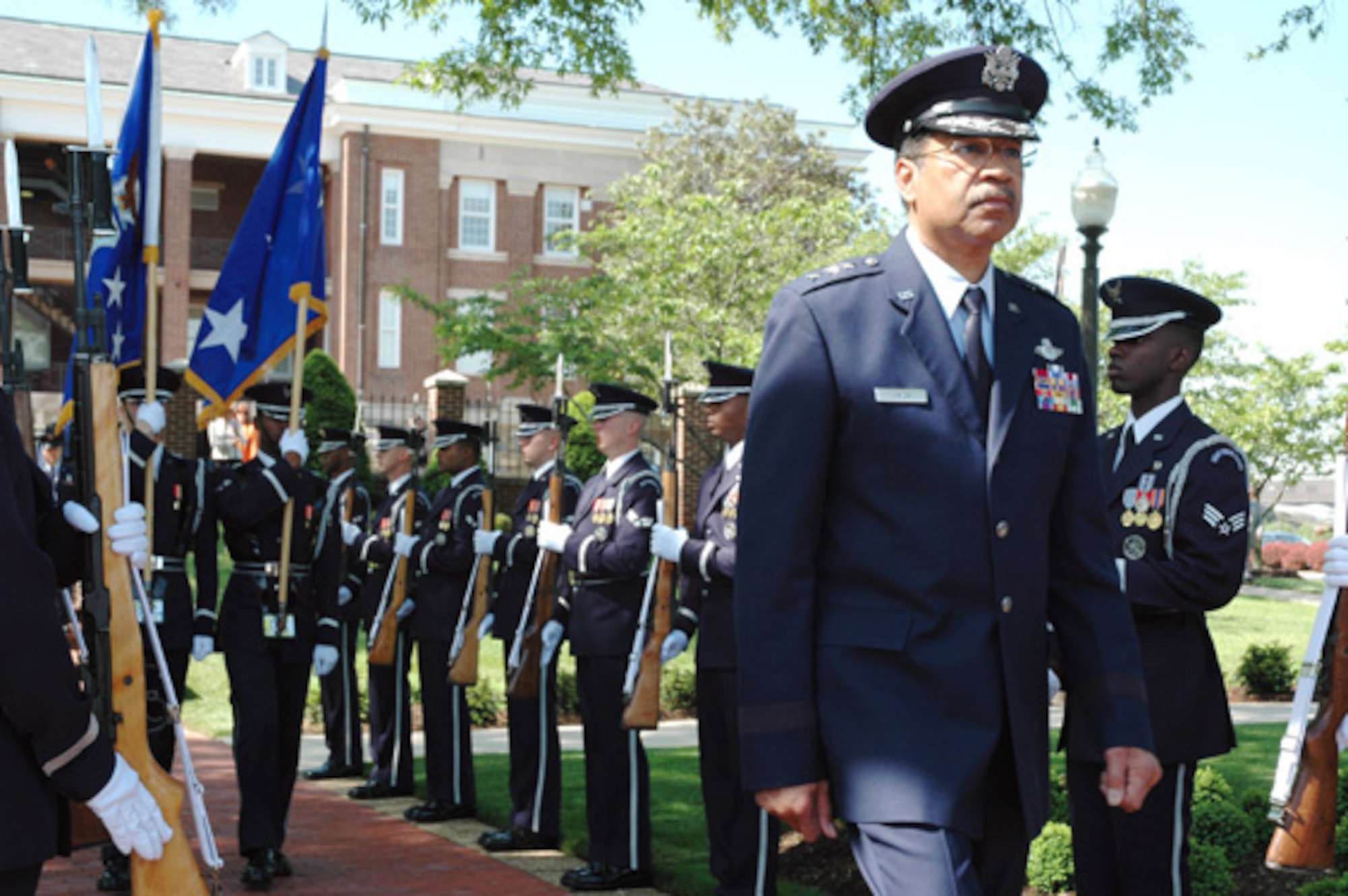 Gen. Daniel James III at his retirement ceremony