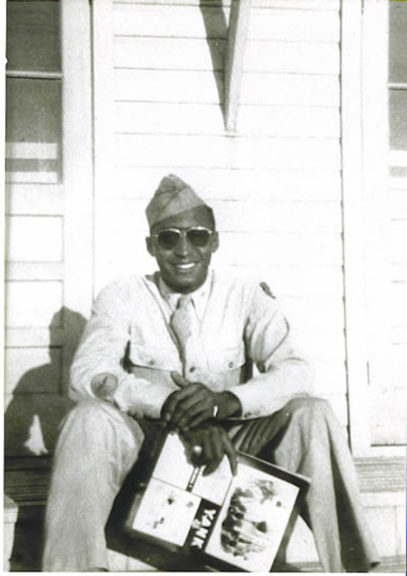 Lt. Oliver Goodall, a Tuskegee Airman, was refused entry to all white officer's club
