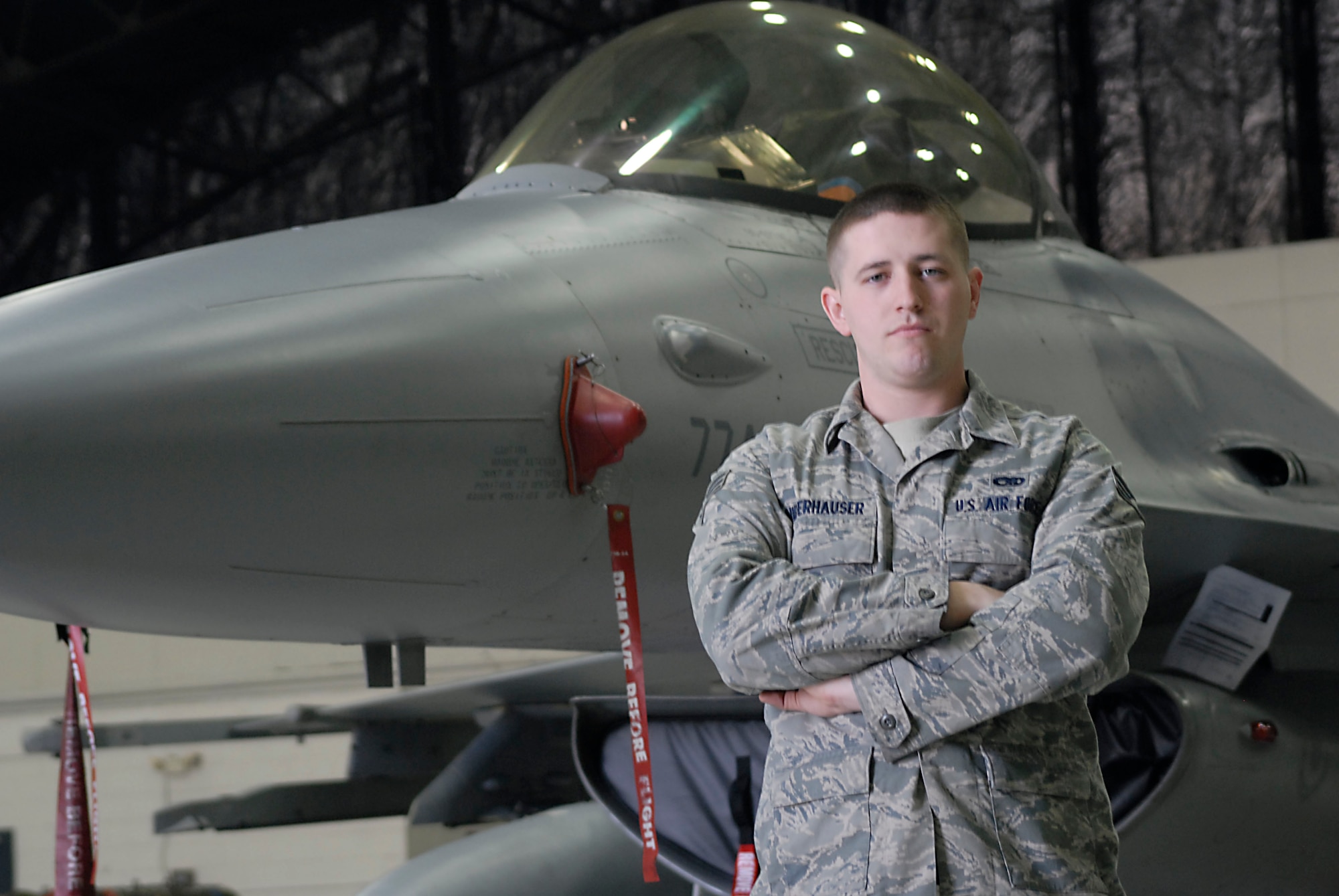 Senior Airman Christopher Niederhauser, 36th Aircraft Maintenance Unit. (U.S. Air Force photo/Tech. Sgt. Eric Petosky)