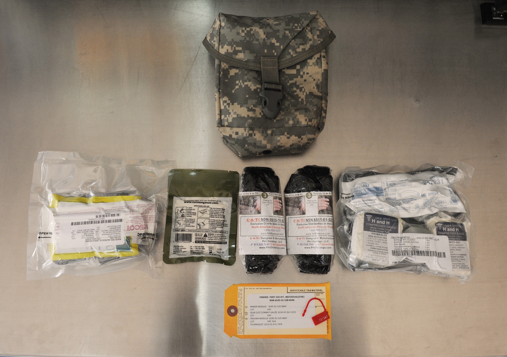 The Lifeline: Volunteers re-certify individual first aid kits