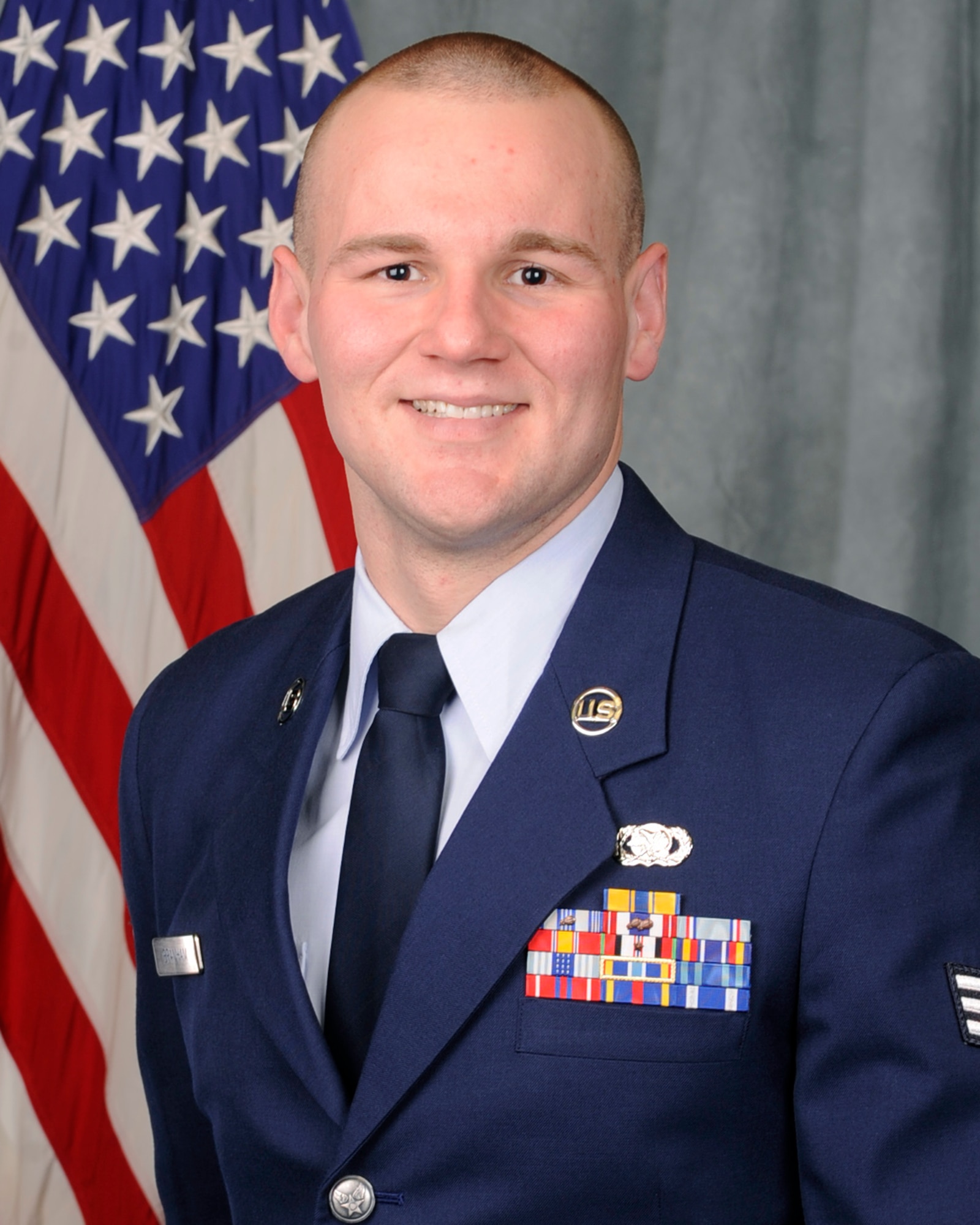 Senior Airman Cory Branham, 366th Logistics Readiness Squadron customer support supervisor, was selected as Mountain Home Air Force Base’s Airman of the Year. (U.S. Air Force photo)
