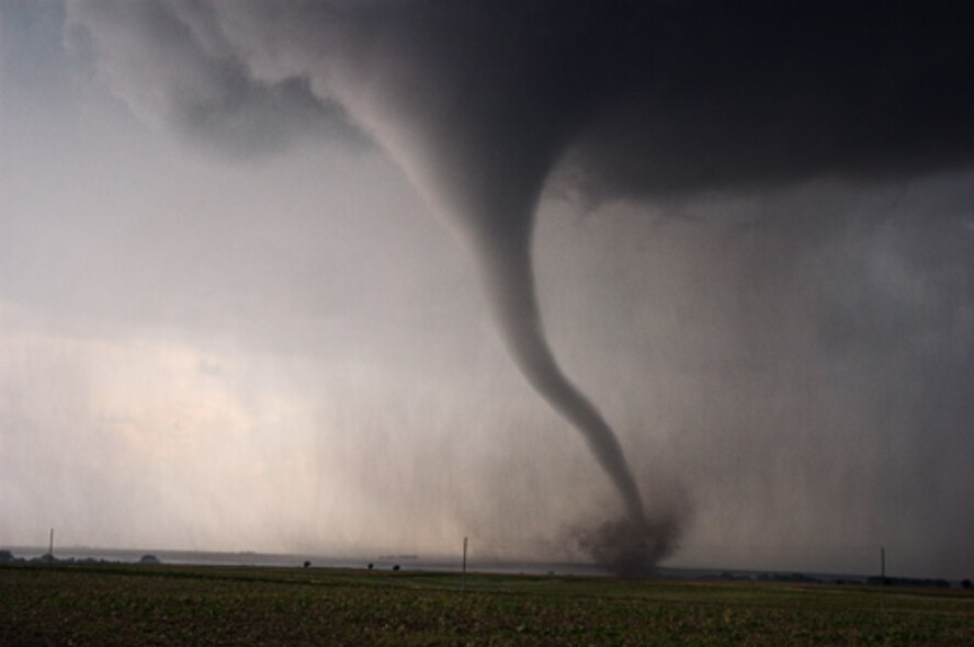 Texas, Kansas and Oklahoma report more tornados each year than any other area in the United States. Team Vance members should familiarize themselves with the procedures surrounding tornado safety and awareness. (U.S. Air Force courtesy photo)
