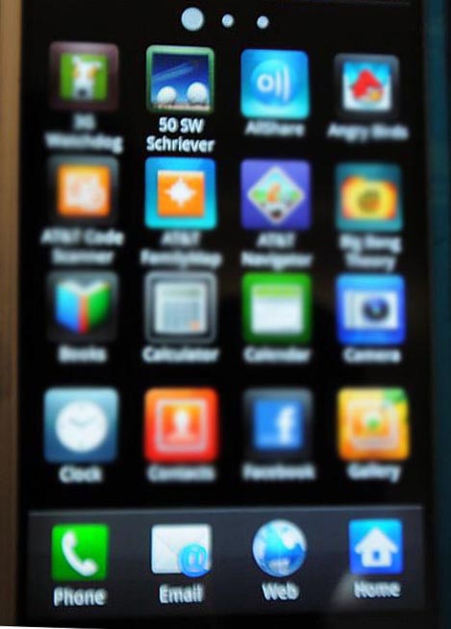 The 50th Space Wing Public Affairs office recently launched its mobile application for phones with the Android operating system. The application has a wing calender of events, contact numbers operating hours and other Schriever information. The app will be available for phones with the Apple operating system in the near future. (U.S. Air Force illustration)