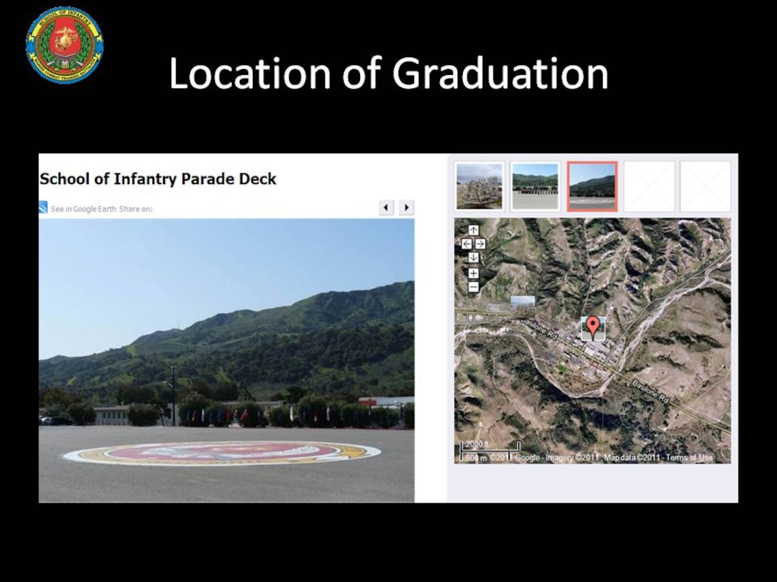 Parade Deck Location