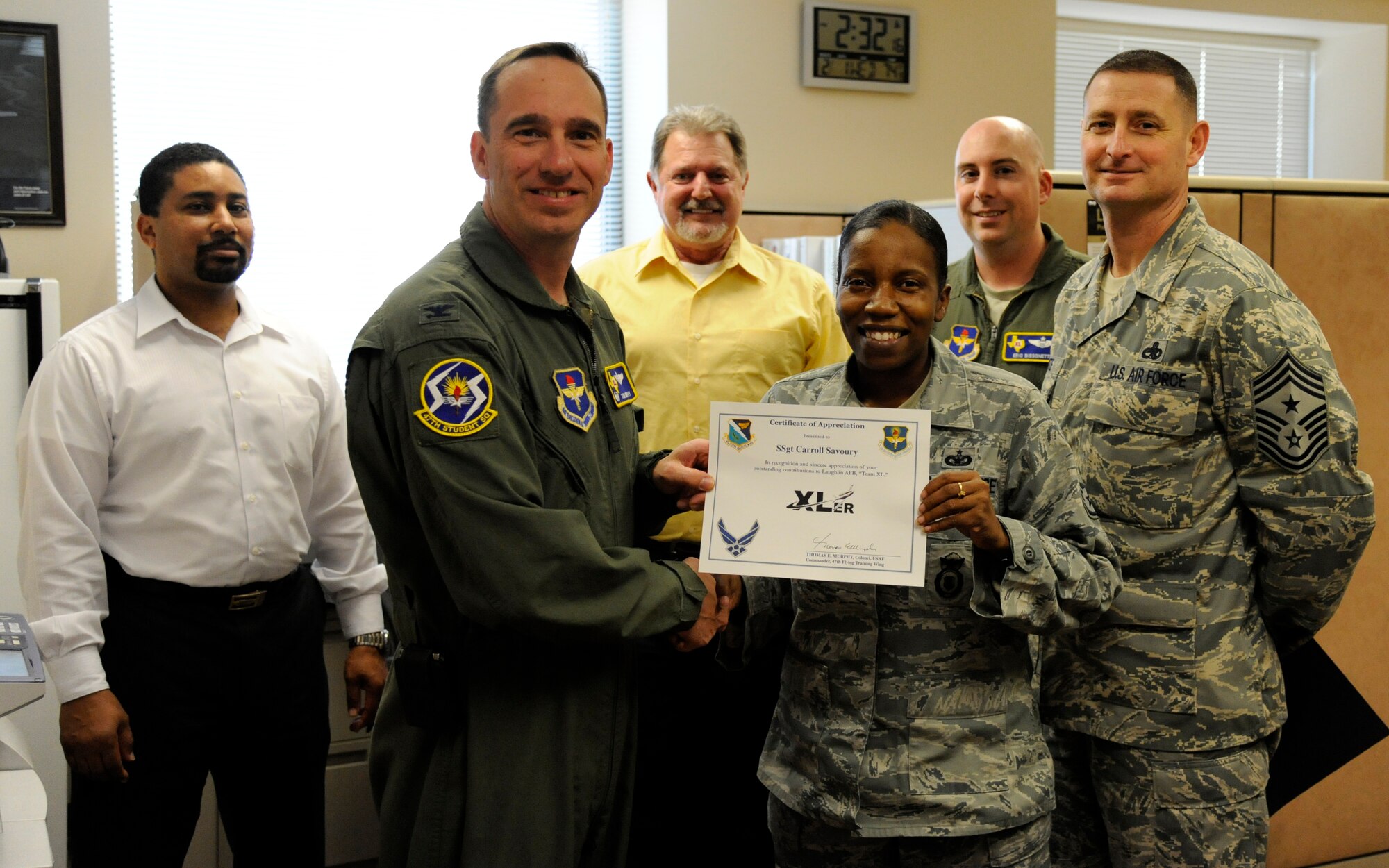 Laughlin XLer Staff Sgt. Carroll Savoury, 47th FTW > Laughlin Air