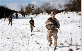 Capt. Matt Wartenbe participates in a patrol with Charlie Company.