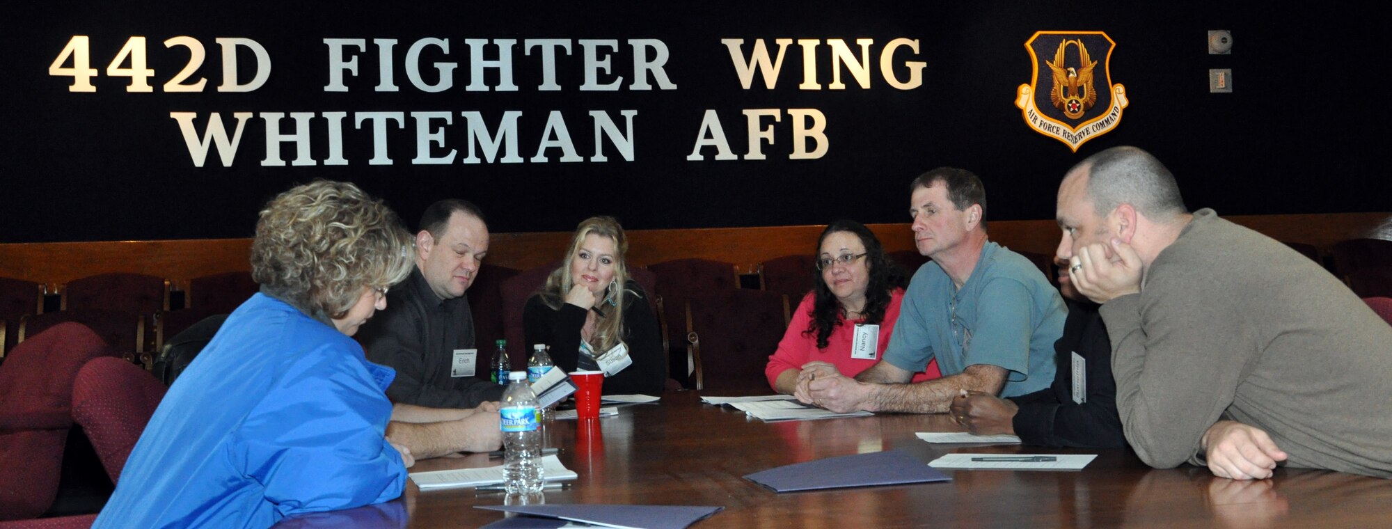 442nd Fighter Wing reservists and spouses attended a marriage enrichment seminar hosted by the 442nd FW Chaplain team on Feb. 24 and 25, 2012. The 442nd Fighter Wing is an A-10 Thunderbolt II Air Force Reserve unit at Whiteman AFB, Mo. (U.S. Air Force photo/Senior Airman Wesley Wright)
