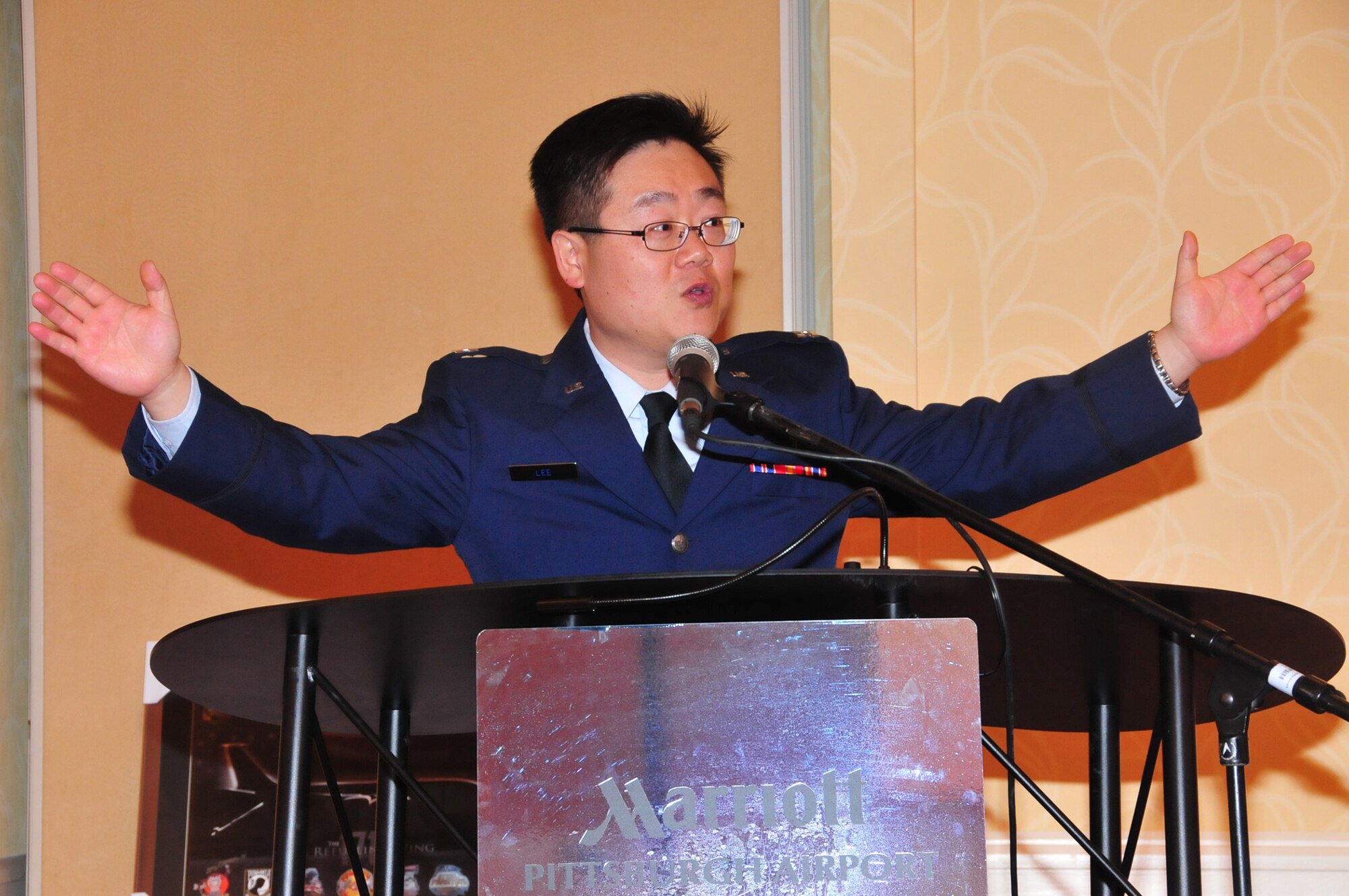 The 171st Air Refueling Wing hosts its 29th annual African-American Heritage Luncheon, February 24, at the Pittsburgh Airport Marriott, featuring the Principal Director of Space Launch Engineering and Acquisition, Space Systems Group at the Aerospace Corporation, Ms. Karolyn Young as their guest speaker. The event allows the unit to showcase its accomplishments while celebrating African-American History Month.  Invited guests, including high school principals, counselors, students and 171st unit members join together to celebrate this year's theme, "Black Women in American History and Culture."  (National Guard photo by Master Sgt. Ann Young) (Released by Capt. Dicie Hritz)
