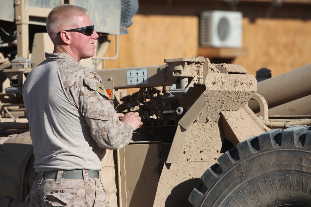 Lance Cpl. Tristan McBlane, a motor transport operator with Motor Transport Company, Combat Logistics Battalion 1, 1st Marine Logistics Group (Forward), prepares to unload a truck full of mail at Patrol Base Dehli, Afghanistan, Feb. 29. CLB-1 Marines also delivered food and 27,000 gallons of water in support of service members with 3rd Battalion, 3rd Marine Regiment, Regimental Combat Team 5.