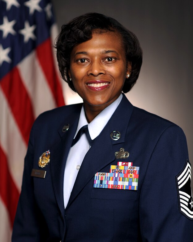 Chief Master Sgt. Bernise Belcer, Chief of Enlisted Promotions and Evaluation and Fitness Policy, Deputy Chief of Staff, Manpower and Personnel, Directorate of Force Management Policy at the Air Staff/Pentagon in Washington D.C. (Courtesy photo)