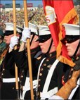 MCTSSA Color Guard at Rose Bowl