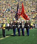 MCTSSA Color Guard at Rose Bowl