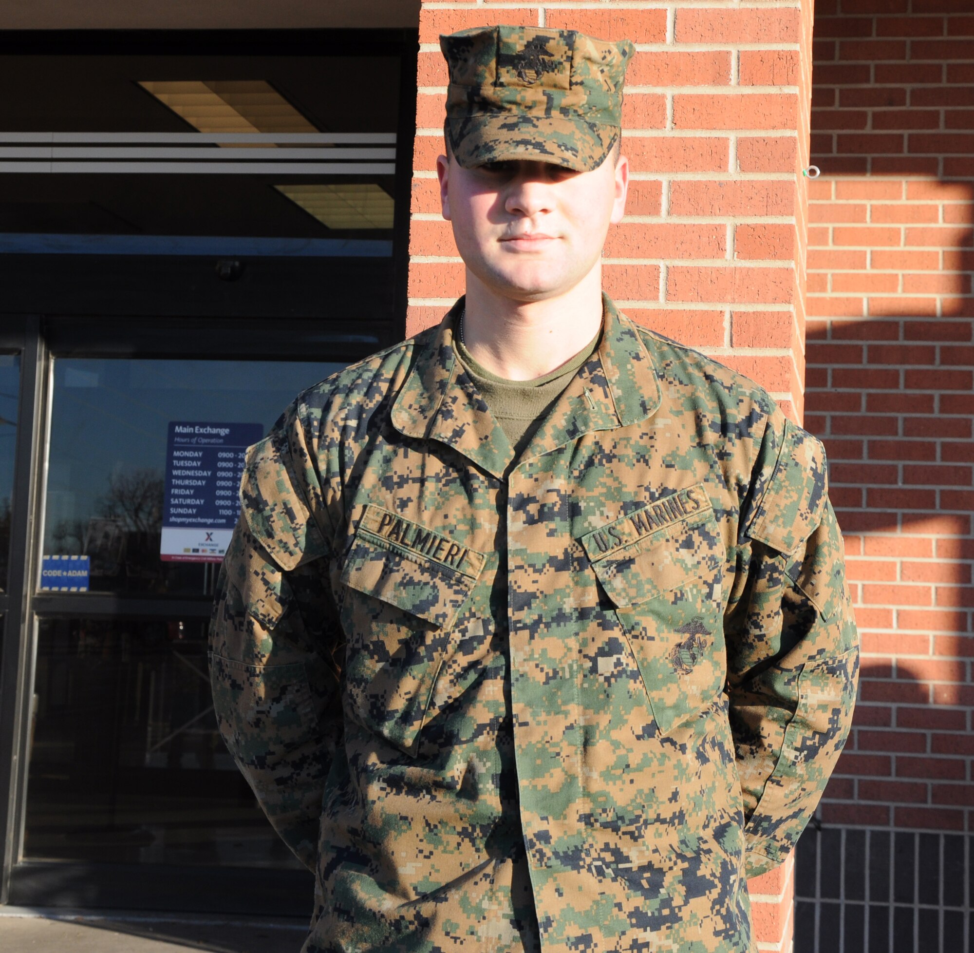 Marine Corps Private Vincent Palmieri, Marine Corps Detachment, said his resolution it to eat healthy throughout the year. 
