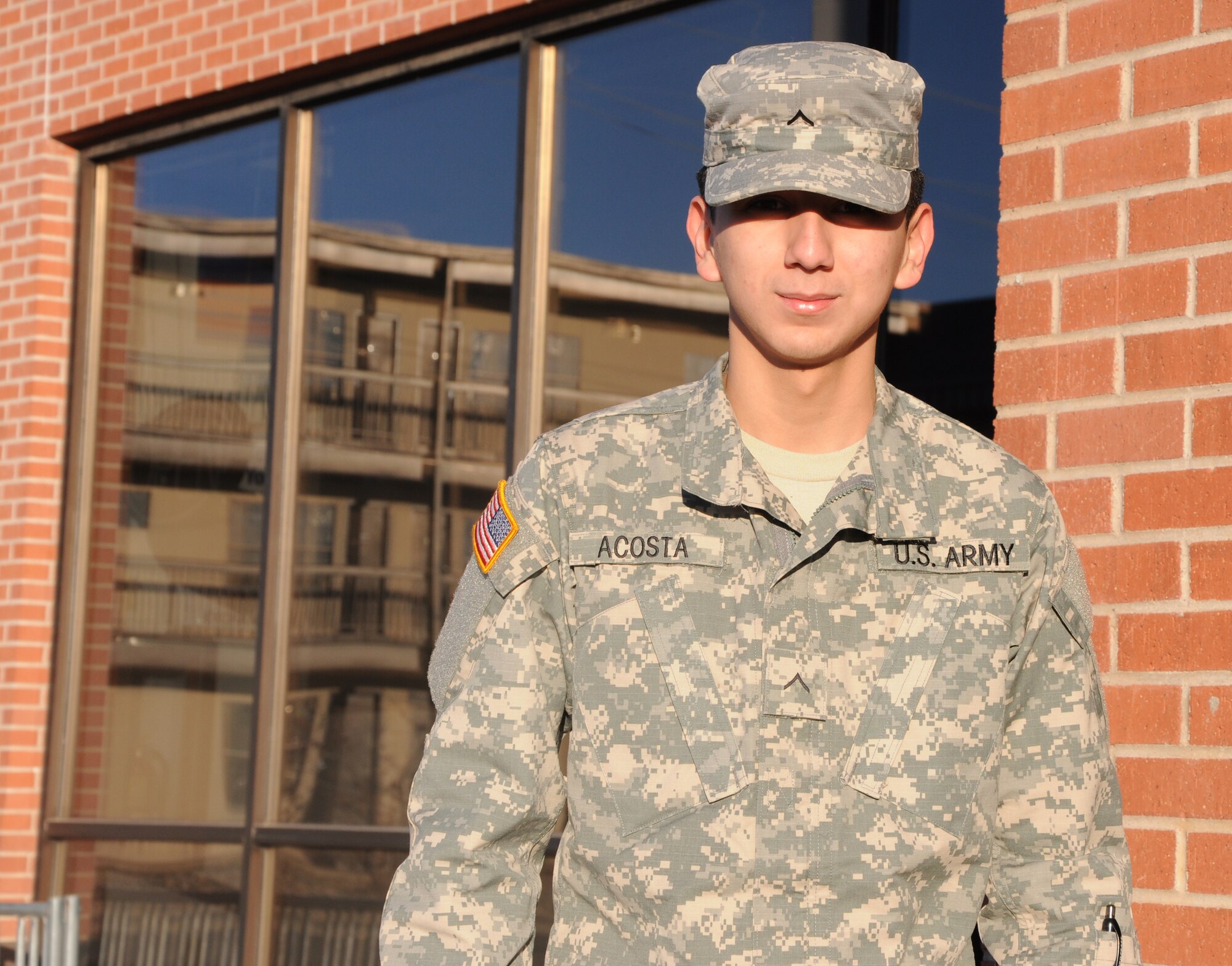 Army Private Jose Acosta,  344th Military Intelligence Battalion, said his resolution is to eat less fast food. 