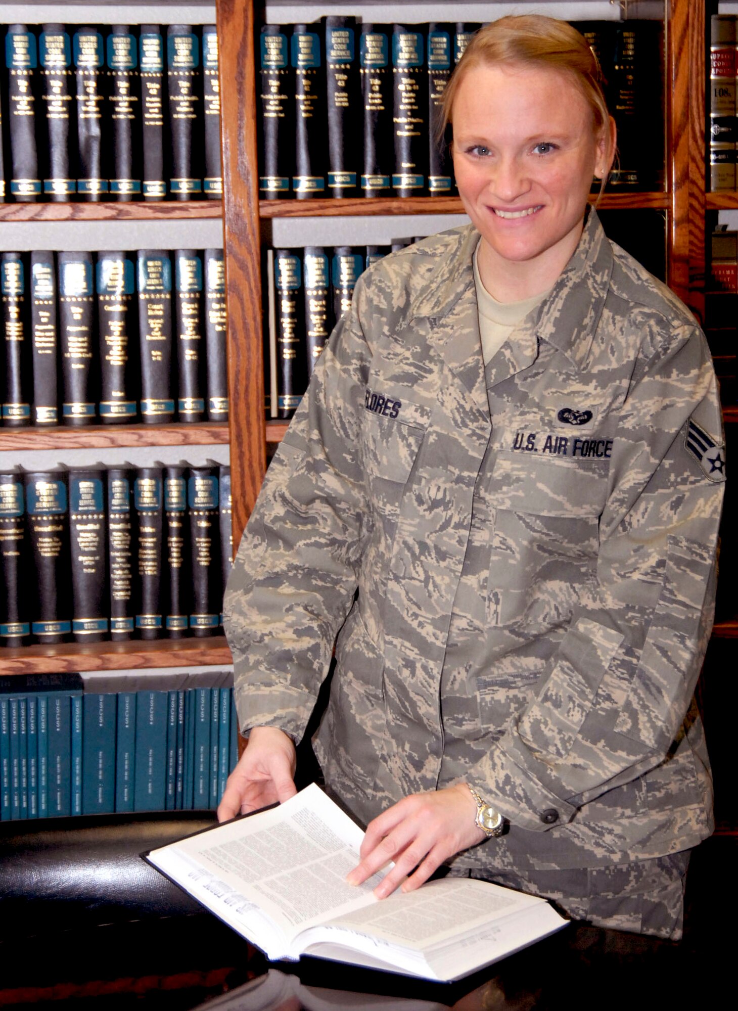 Senior Airmen Misty Flores is the Team Edwards Warrior of the Week for Jan. 6. (U.S. Air Force Photo by Laura Mowry)