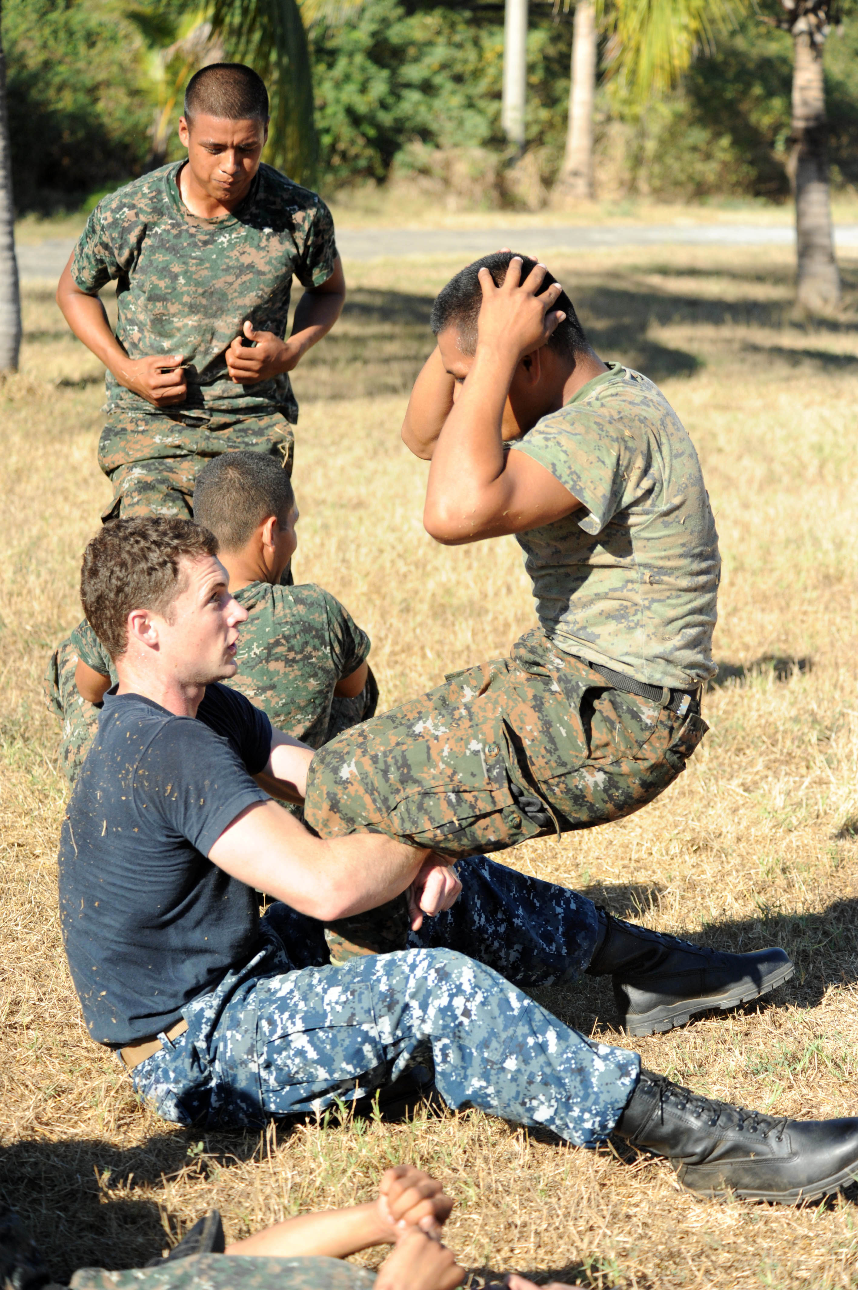Marine sales sit ups