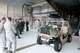 Col. Warren Hurst, commander of the Kentucky Air National Guard's 123rd Contingency Response Group, briefs a dozen federal officials on the disaster-response capabilities of the 123rd Airlift Wing during a tour of the unit's Louisville, Ky., base Sept. 21, 2011. The officials represented the Federal Emergency Management Agency, U.S. Transportation Command and the National Guard Bureau. (U.S. Air Force Photo by Master Sgt. Phil Speck)