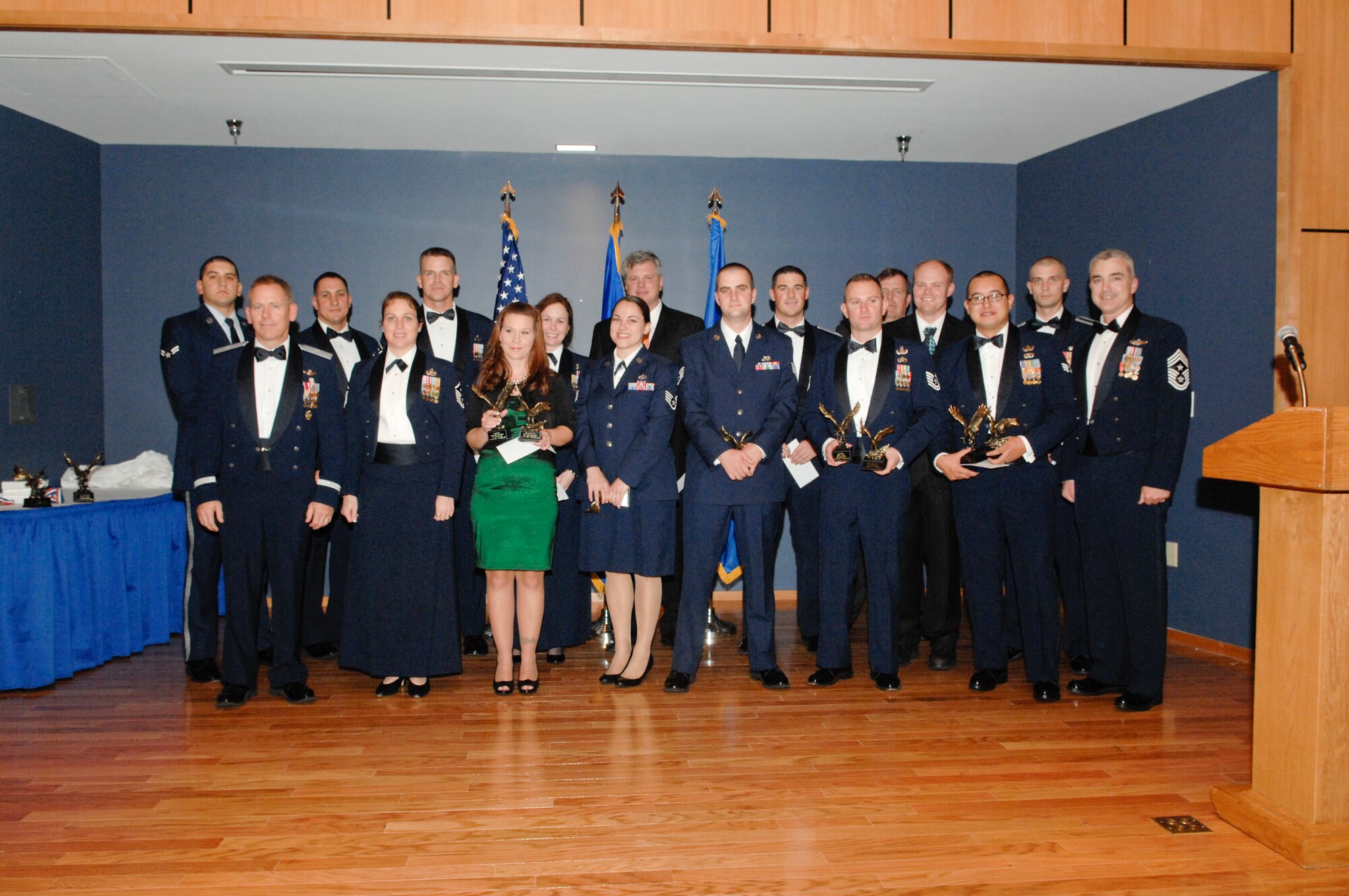 Team Tyndall celebrated its 2011 Annual Awards Ceremony Jan. 6 at the Heritage Club. (U.S Air Force photo by Chris Cokeing)