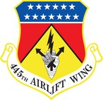 445th Airlift Wing unit shield
