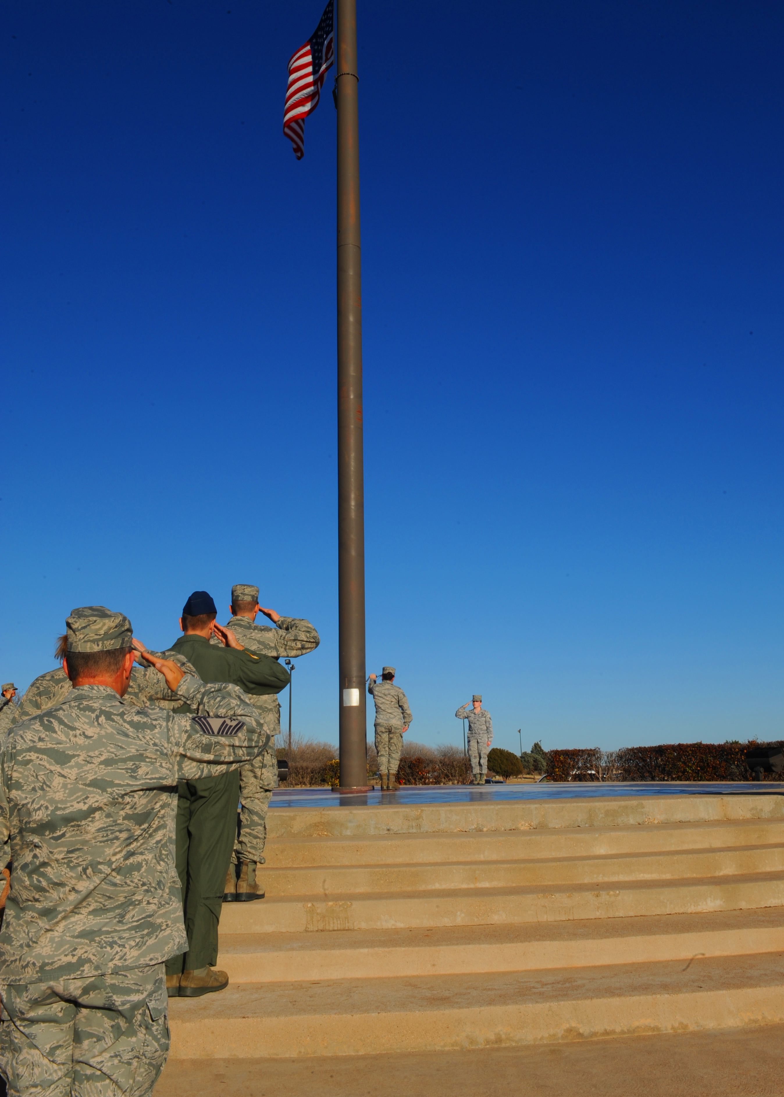Dyess holds quarterly wing retreat > Dyess Air Force Base > News