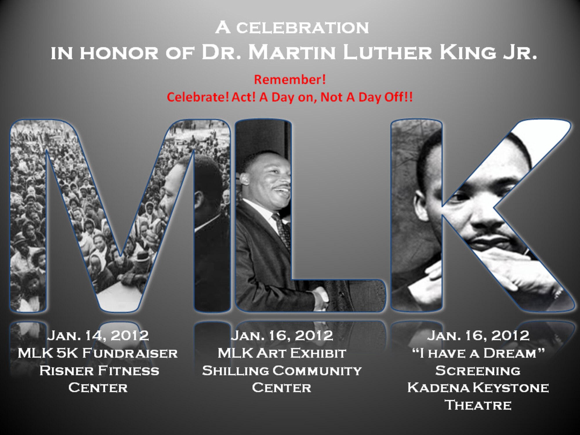 2012 Dr. Martin Luther King, Jr. Day Celebration events