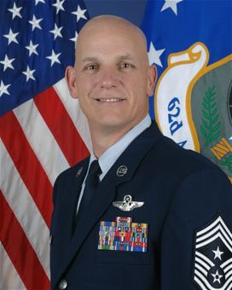 Chief Master Sgt. Gregory Warren is the 62nd Airlift Wing command chief at Joint Base Lewis-McChord, Wash. (U.S. Air Force courtesy photo) 
