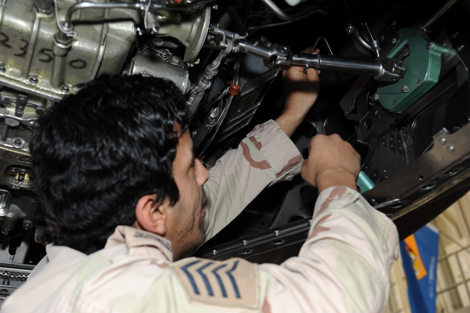 Master Sgt. Abdulaziz Alotaibi, Royal Saudi Air Force, graduates at the top of class 110829 of the 364th Training Squadron, Electrical and Environmental Systems Apprentice Course, Jan. 13, 2012, at Sheppard Air Force Base, Texas. The school provides training in the knowledge and skills needed to perform maintenance on aircraft electrical and environmental systems. (U.S. Air Force photo/Senior Airman Adawn Kelsey)