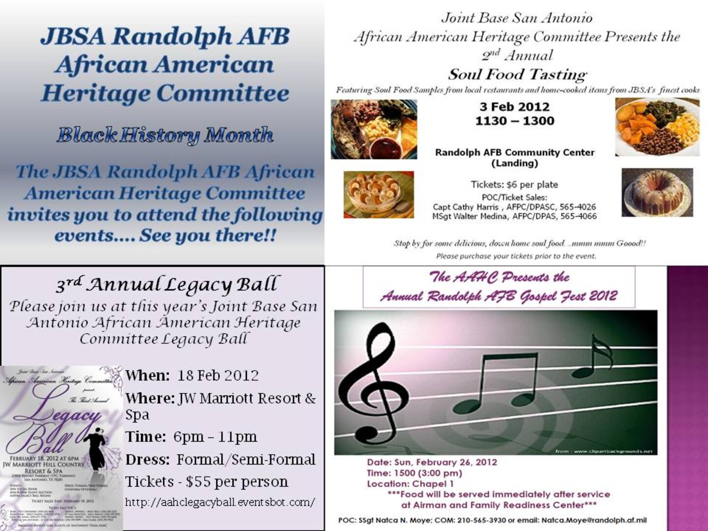 2012 RANDOLPH AFRICAN AMERICAN HERITAGE EVENTS