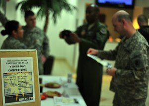 SOTO CANO AB, Honduras ? Team Soto Cano is getting skinny with the Battle of the Bulge beginning Jan. 23. This 8-week weight-loss competition is going encompass not only weight loss but reduction of body fat to include those servicemembers trying to add muscle. (Air Force photo/Staff Sgt. Bryan Franks)