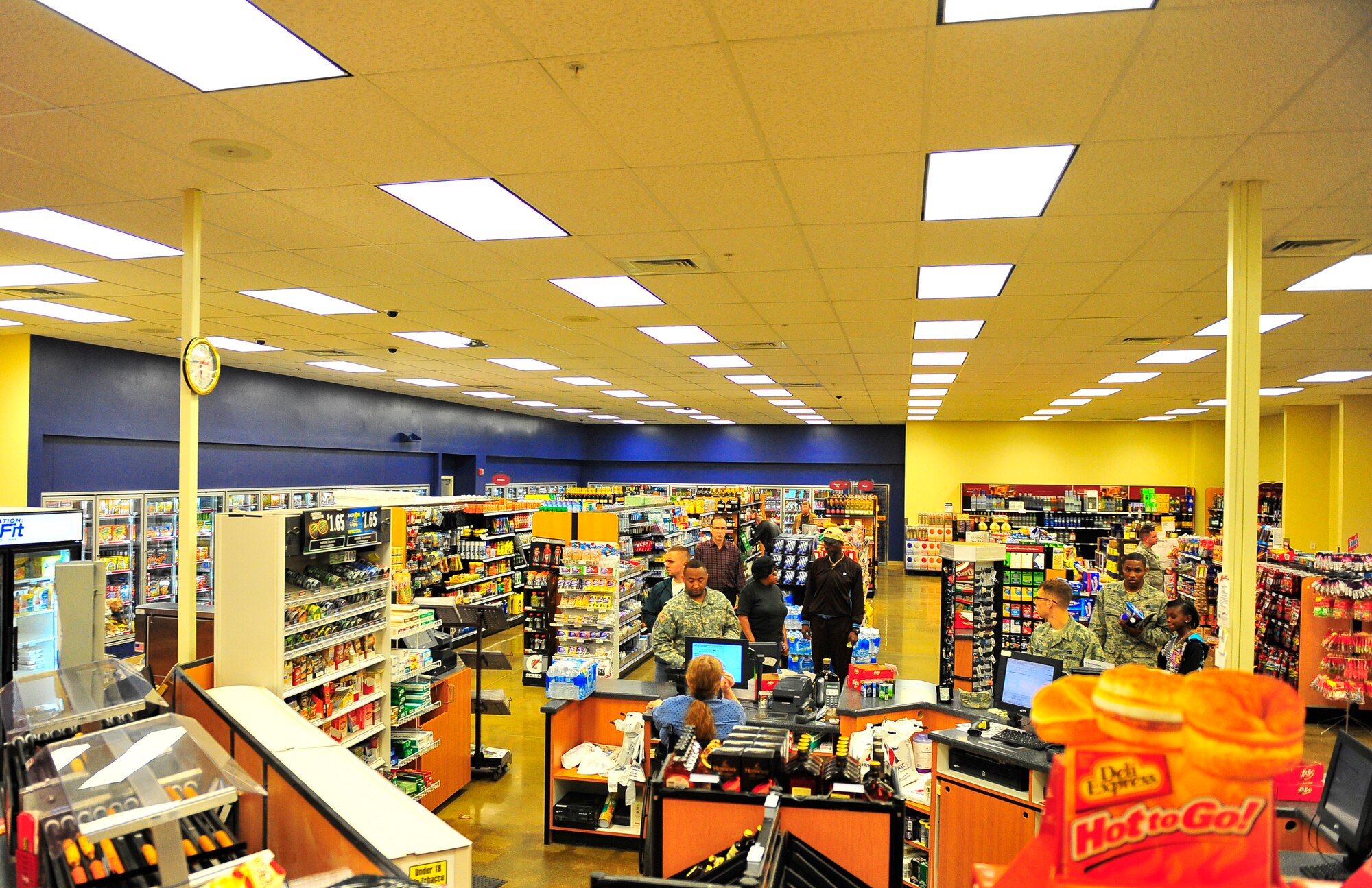 The recently renovated shoppette has new floors, shelf's, wider customer service area and a larger selection of goods at Shaw Air Force Base, S.C. Jan. 17, 2011. Approximately $400,000 of renovations were completed to accomodate the growing population of Shaw, resulting in faster service and a greater capacity for goods. (U.S. Air Force photo/Senior Airman Neil D. Warner/Released)