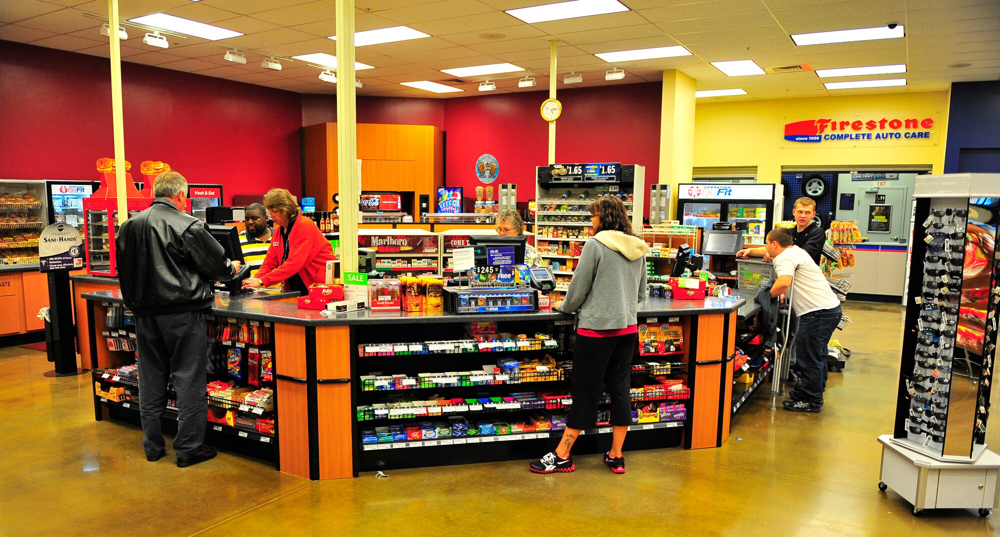 The recently renovated shoppette has a new counter and customer service area at Shaw Air Force Base, S.C. Jan. 17, 2011. Approximately $400,000 of renovations were completed to accomodate the growing population of Shaw, resulting in faster service and a greater capacity for goods.  (U.S. Air Force photo/Senior Airman Neil D. Warner/Released)