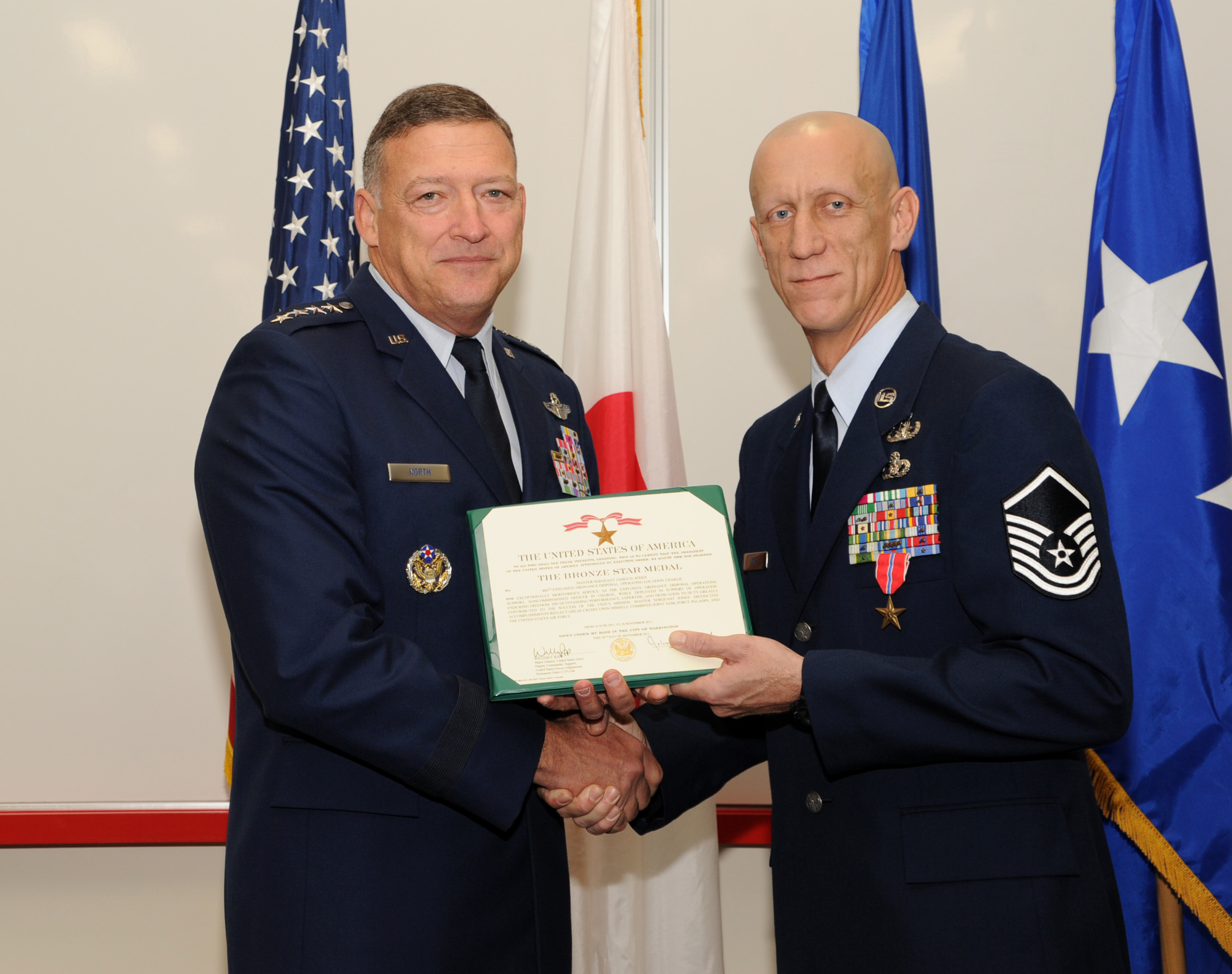 EOD Airmen receive Bronze Star Medal