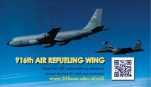 The 916th Public Affairs Office designed this QR Code to quickly launch people to the wing's Website. (USAF design by SrA Meredith A.H. Thomas, 916ARW/PA)