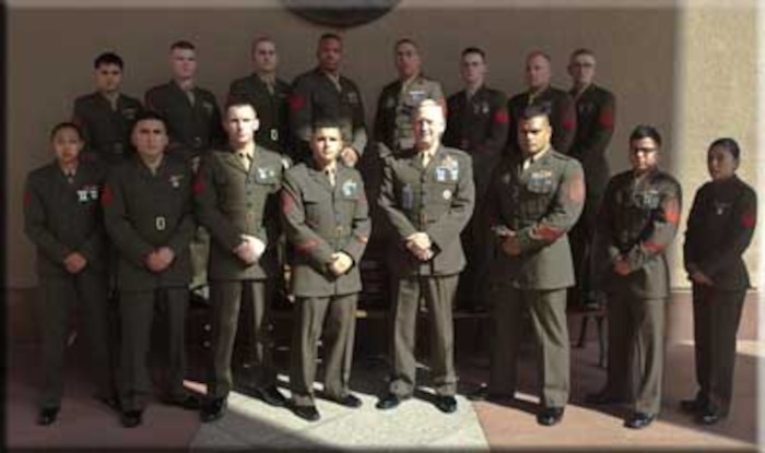 GEN Mattis visits members of Marine Corps Security Guard Detachment Cairo, Egypt.