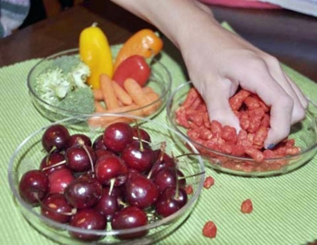 The ongoing battle between good and evil, food that is. U.S. Air Force photo by Linda Welz