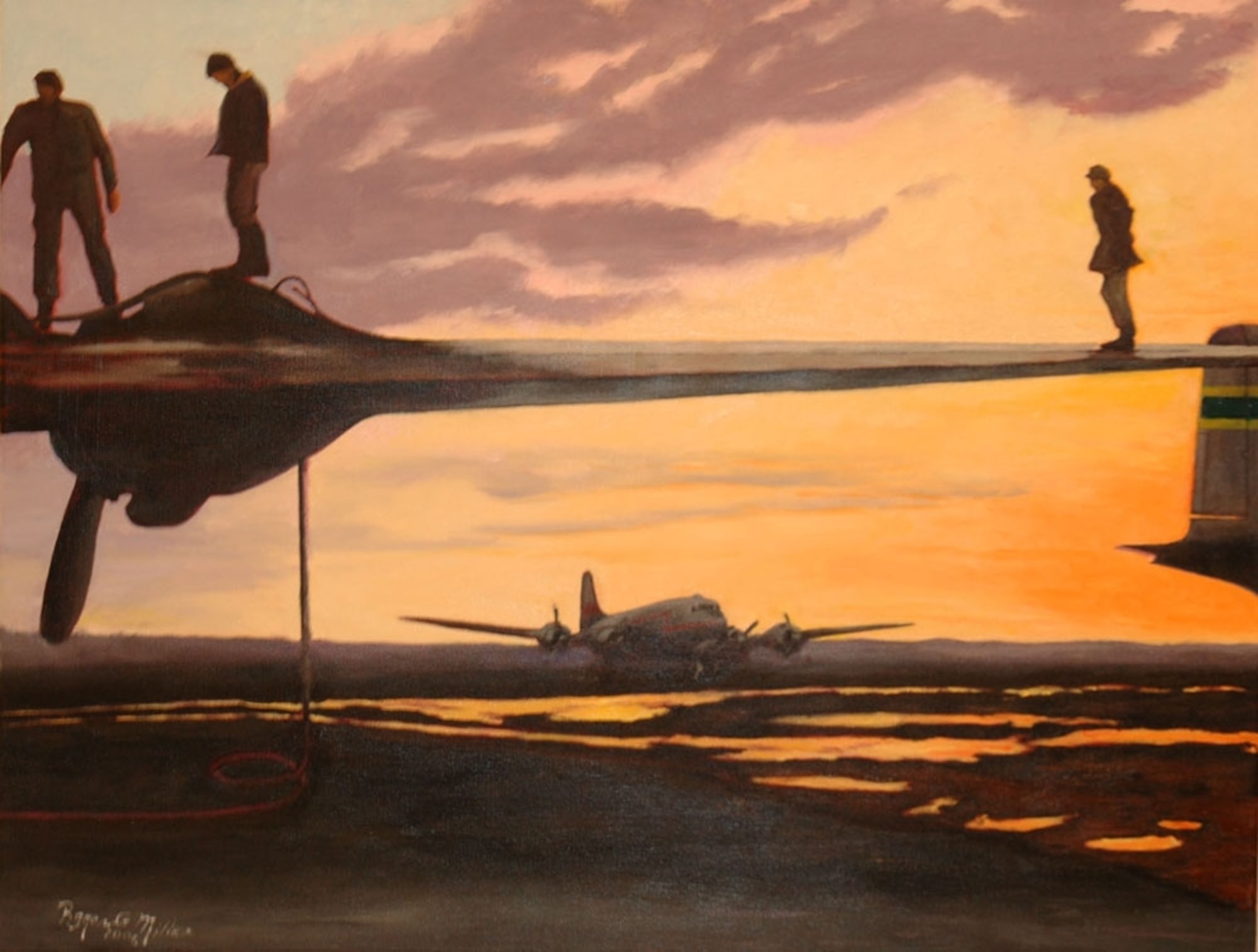 Painting by Dr. Roger Miller, AFHSO
Air Force Art