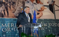 Josue  "Joe" Robles, USAA president and chief executive officer was guest speaker at the Air Education Training Command 2012 Symposium luncheon held in San Antonio, Texas, Jan. 13.  (U.S. Air Force Photo by Don Lindsey)