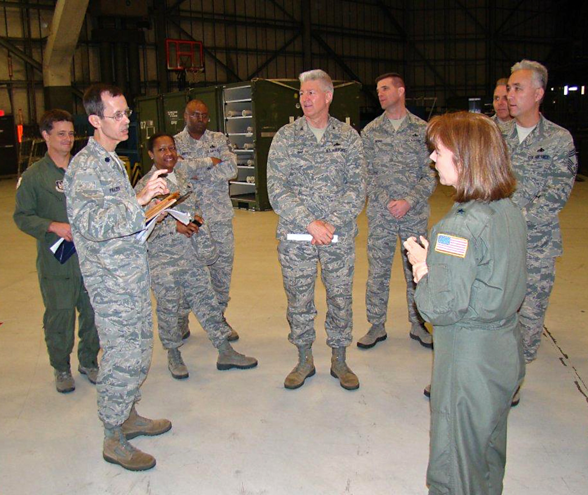 The Vice Commander of 4th Air Force, Brig. Gen. Pamela Milligan visited Reservists with the 315th Airlift Wing here during the B-flight UTA weekend, January 21 and 22.