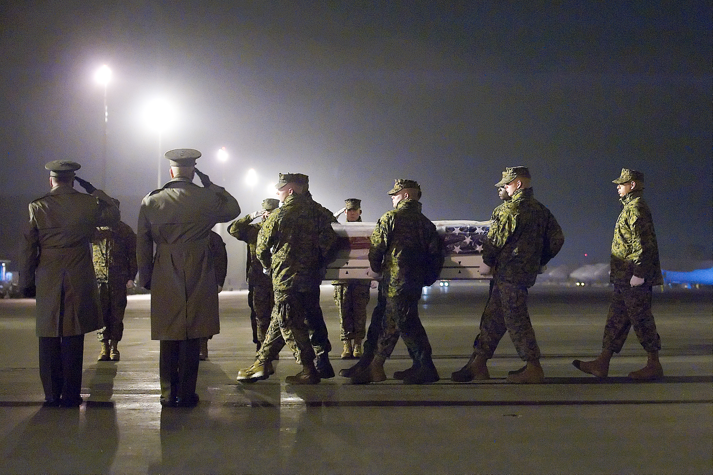 Marine Cpl Kevin J Reinhard Honored In Dignified Transfer Jan 23 Air Force Mortuary Affairs Operations Article Display