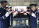 Barksdale Honor Guard Airmen begin a six-man flag folding sequence at a funeral in Houghton, La., Jan. 16. Handpicked to serve, Honor Guard Airmen train hard on a daily basis to ensure every movement they make is professional and precise, and dignifies the event for which they are detailing. (Courtesy photo)(RELEASED)