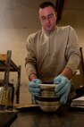 Senior Airman Michael Daniel, 28th Maintenance Squadron hydraulics journeyman, applies a seal to an auxiliary power unit piston in the 28th MXS Hydraulics Shop at Ellsworth Air Force Base, S.D., Jan. 19, 2012. Used to build up hydraulic pressure, APUs are necessary for starting the engines on Ellsworth’s fleet of B-1Bs. (U.S. Air Force Photo by Airman 1st Class Kate Thornton/Released)