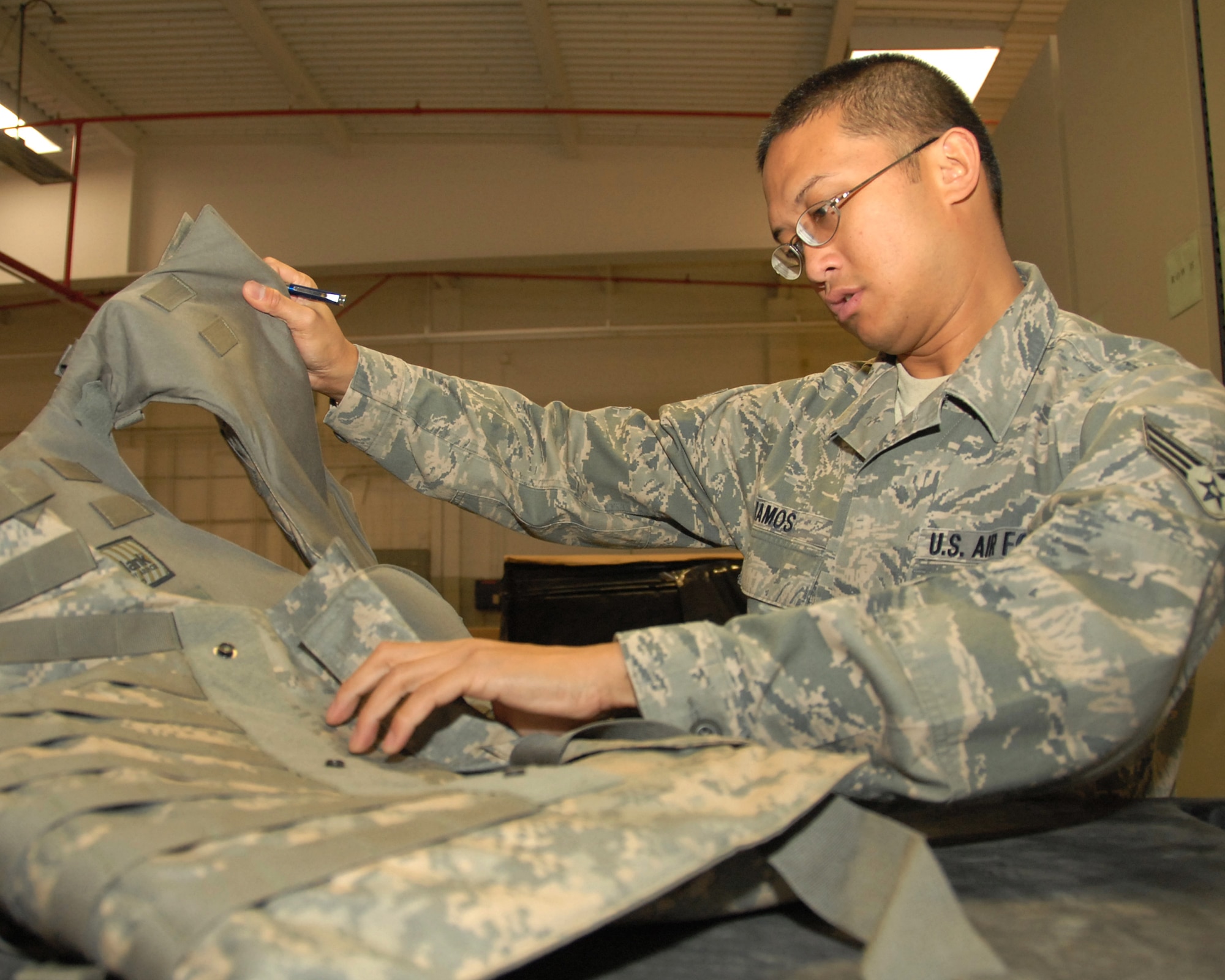 Airman of the Month Senior Airman Edwin Ramos is a Material Handler and Protective Equipment Custodian with 146th Channel Islands Air National Guard Station Logistics Readiness Squadron located in Port Hueneme California. Ramos has served 13 years total in the military, serving 6 of those years in the Air National Guard. (U.S. Air Force photo by: SrA Nicholas Carzis)