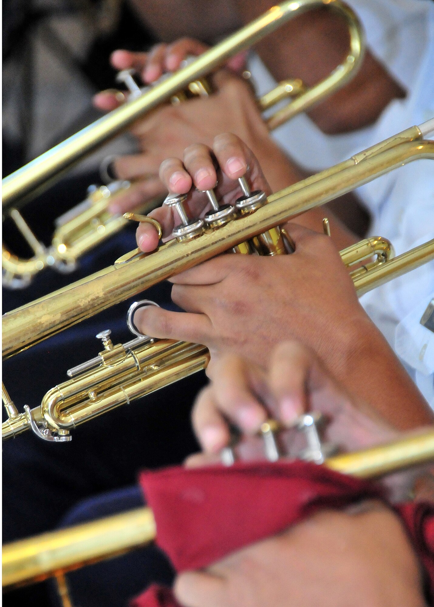 The Honduran Air Force band provided music before and after the opening ceremony, as well as the national anthem for both the United States and Honduras in Tegucigalpa, Honduras, Jan. 25.  (U.S. Air Force photo by Tech. Sgt. Lesley Waters)