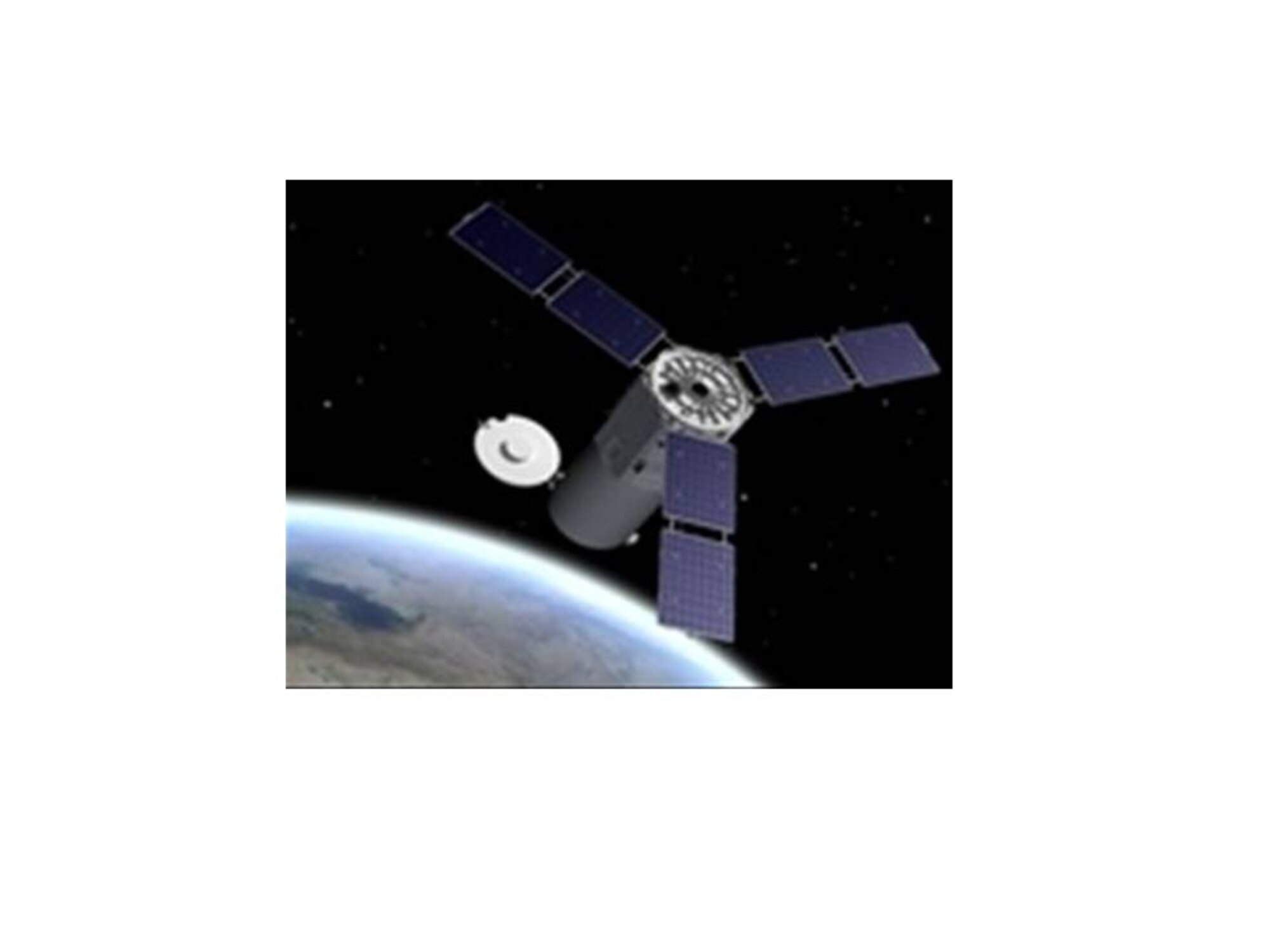 KIRTLAND AFB, N.M. -- The Operationally Responsive Space-1 satellite was transferred to operational use Jan. 3. The spacecraft provides enhanced imagery and data to the warfighter. (Graphic courtesy of the Operationally Responsive Space office)